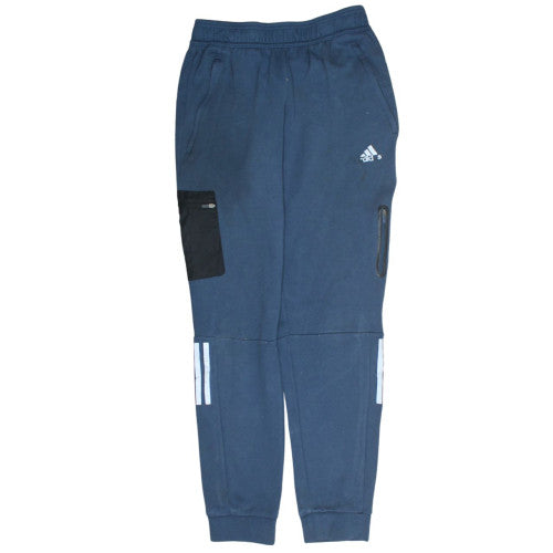 Adidas Men's Blue Jogger Trousers Regular Fit Size S