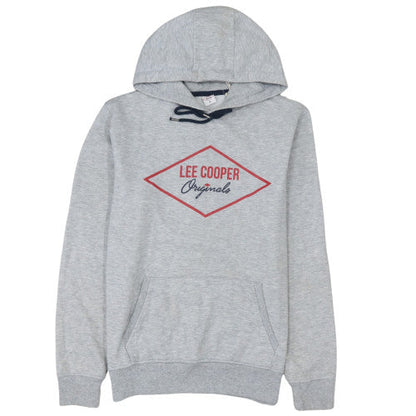Additional front view of Lee Cooper women’s grey pullover hoodie, size M