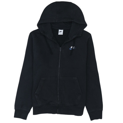 Nike Men’s Black Full Zip Hoodie M Regular Fit Fleece Sweatshirt