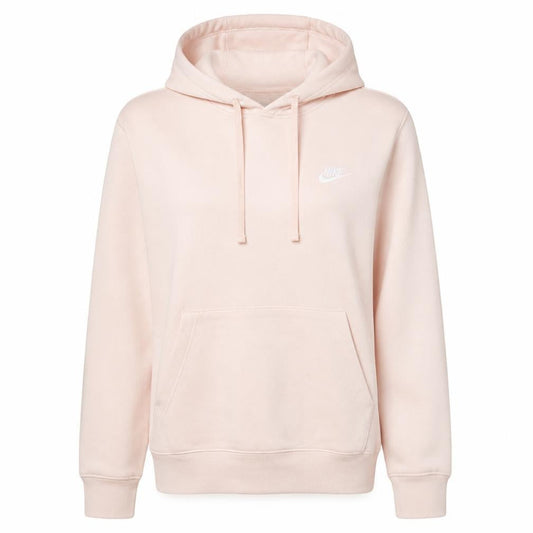 Nike Women Pink Pullover Hoodie Small Hooded Cotton Blend Sweatshirt