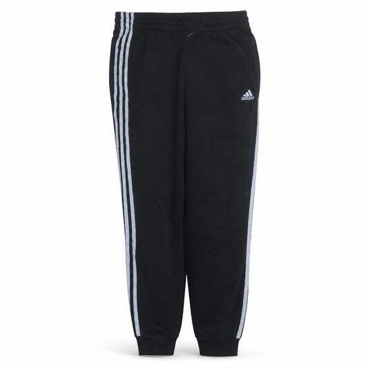 Front view of Adidas Men's Black Jogger Trousers, size M, Elastic Waist Sports