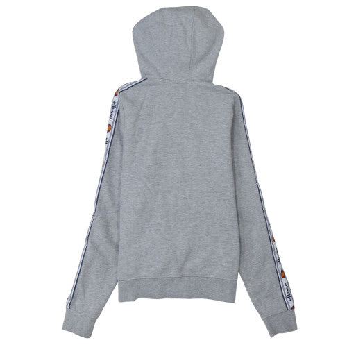 Ellesse Womens Grey Full Zip Hoodie UK 10 Cotton Blend Casual