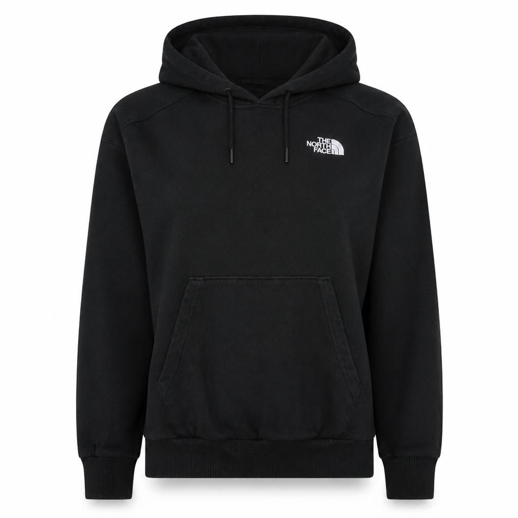 The North Face Womens Black Pullover Hoodie S Graphic Back Print