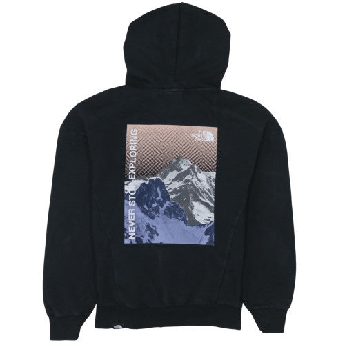 The North Face Womens Black Pullover Hoodie S Graphic Back Print