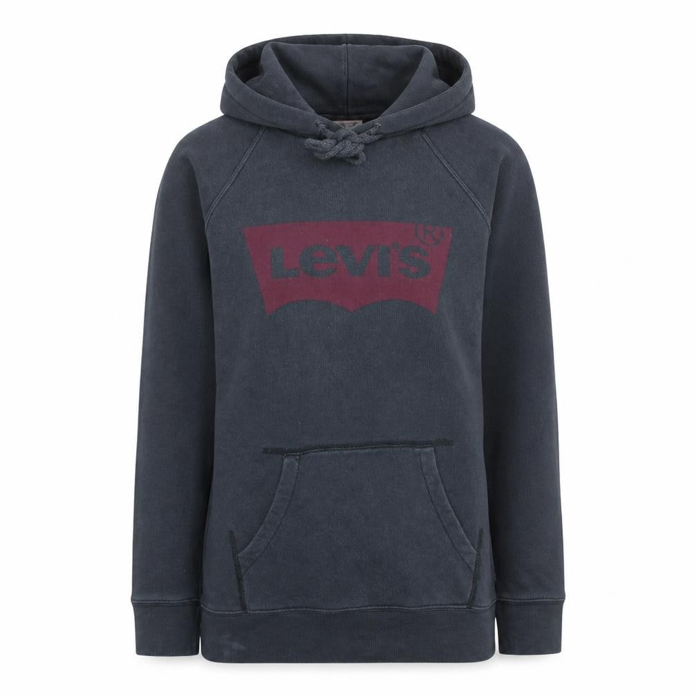 Levi's Womens Black XXS Pullover Hoodie with Logo Print