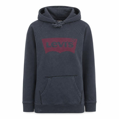Levi's Womens Black XXS Pullover Hoodie with Logo Print