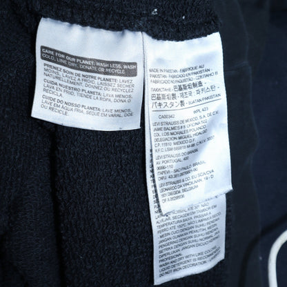 Levi's Womens Black XXS Pullover Hoodie with Logo Print