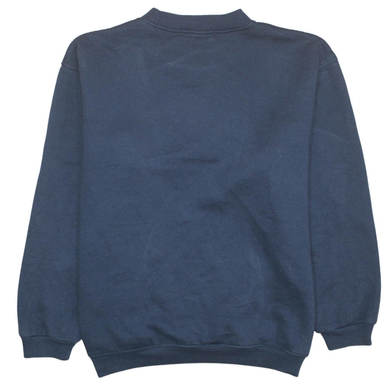 FILA Womens Navy Blue Sweatshirt L Logo Embroidered Pullover Classic Fit