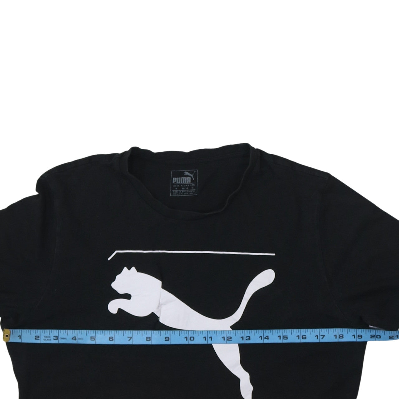Puma Men’s Black Graphic Logo Short Sleeve Crew Neck T-Shirt M