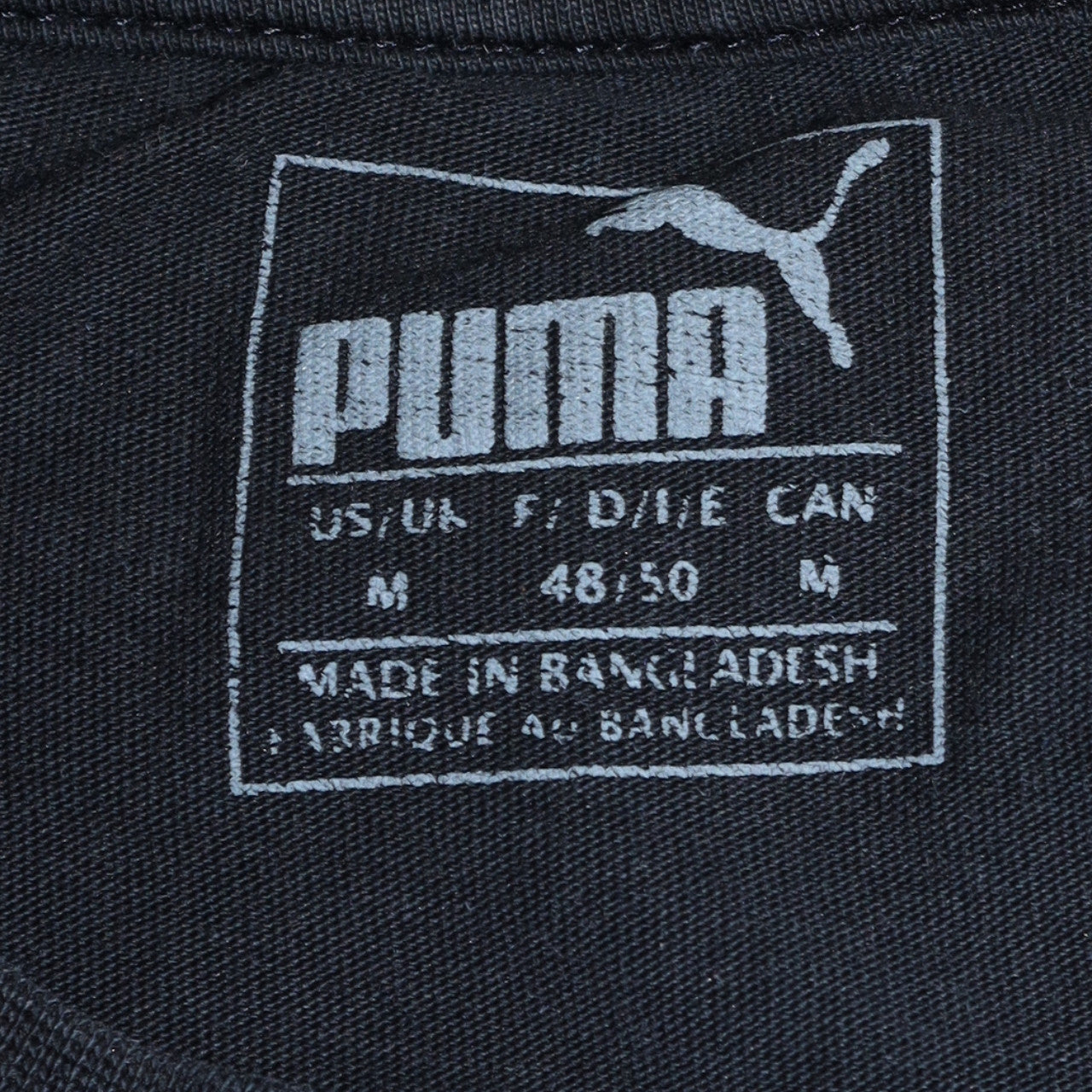 Puma Men’s Black Graphic Logo Short Sleeve Crew Neck T-Shirt M
