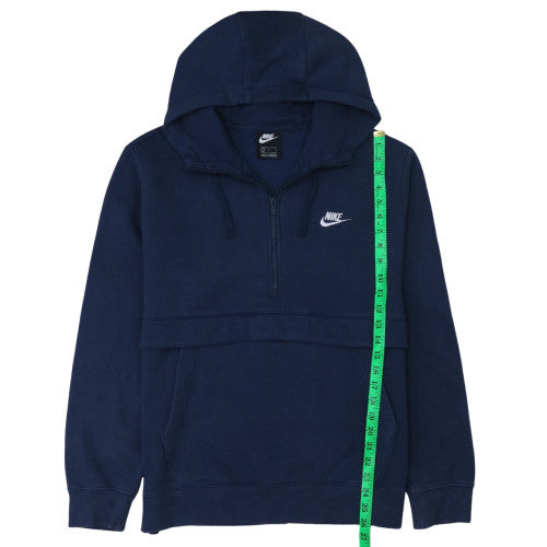Nike Men's Blue L Pullover Fleece 1/2 Zip Hoodie