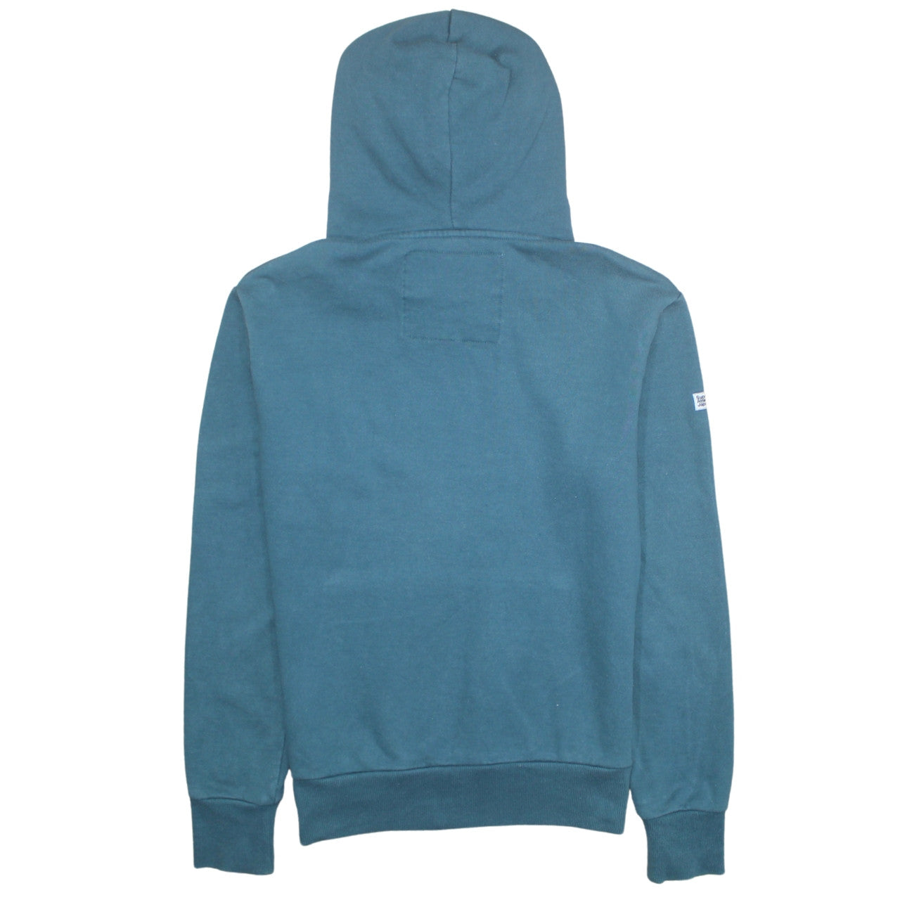 Superdry Women's Teal Pullover Hoodie Size M Cotton Blend Warm Blue Sweatshirt