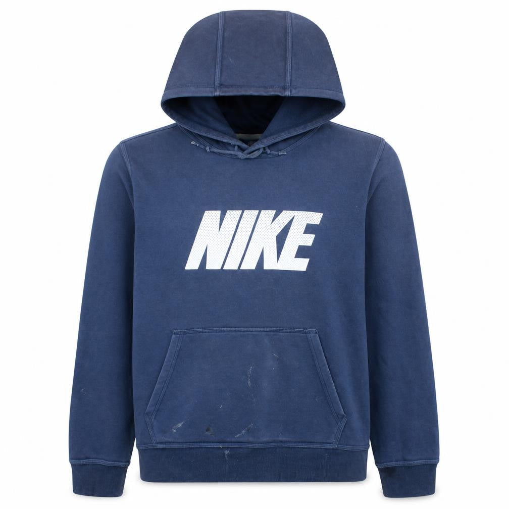 Nike Womens Navy Blue XL Pullover Hoodie Sweatshirt Cotton Blend