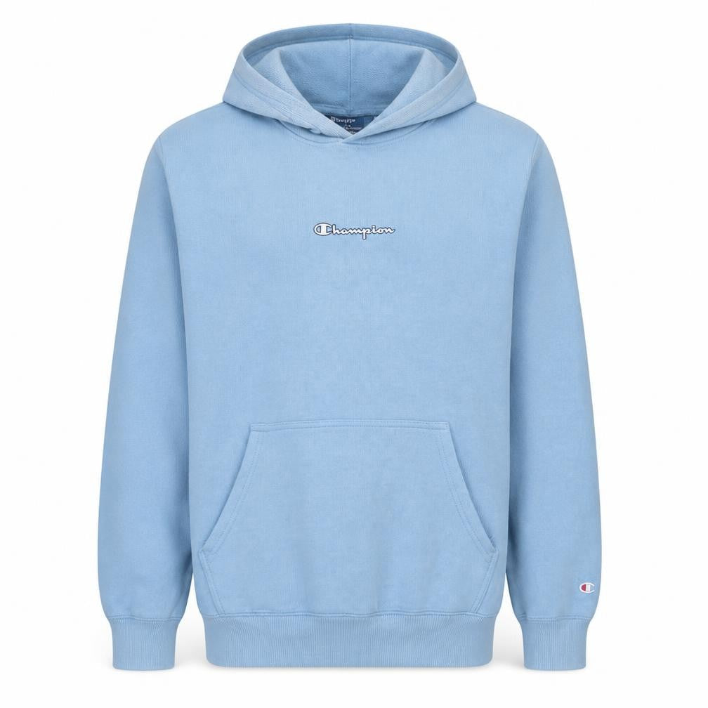 Champion Men's Blue XL Pullover Hoodie Fleece Logo Sweatshirt