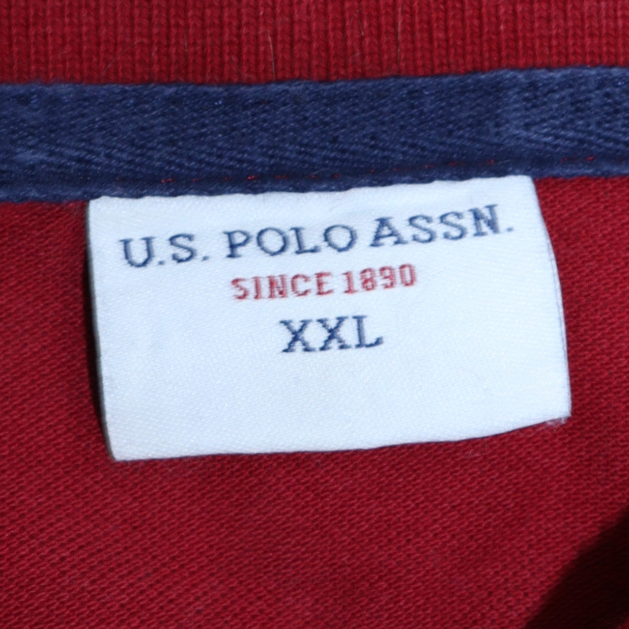 U.S. Polo Assn. Men's Red 2XL Cotton Short Sleeve Polo Shirt