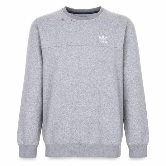 Adidas Men's Grey Crew Neck Pullover Sweatshirt Size M