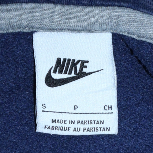 Nike Men's Blue Pullover Hoodie Small Regular Fit Fleece