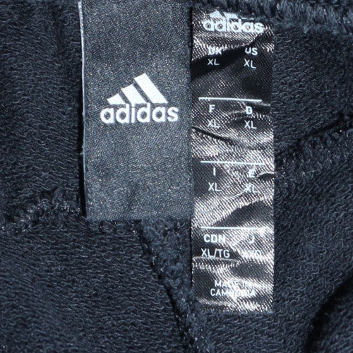 Adidas Men's Black XL Joggers with Elastic Waist and Logo