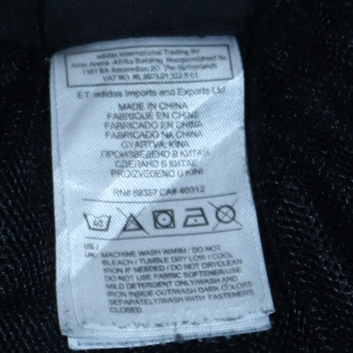 Adidas Men's Black XL Joggers with Elastic Waist and Logo