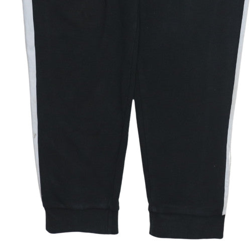 Adidas Men's Black XL Joggers with Elastic Waist and Logo