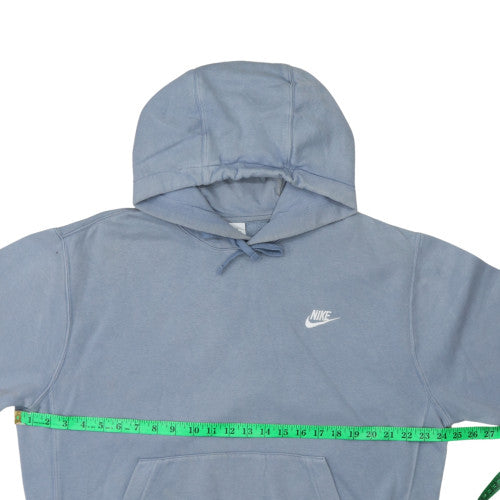 Nike Women's Blue Pullover Hoodie Size M Cotton Blend Sweatshirt