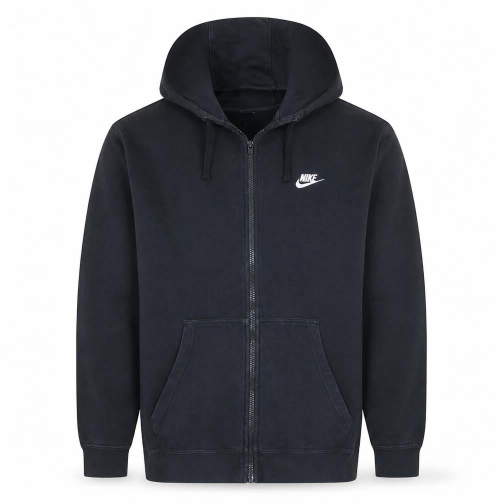 Nike Men's Black XL Full Zip Fleece Hoodie Sweatshirt