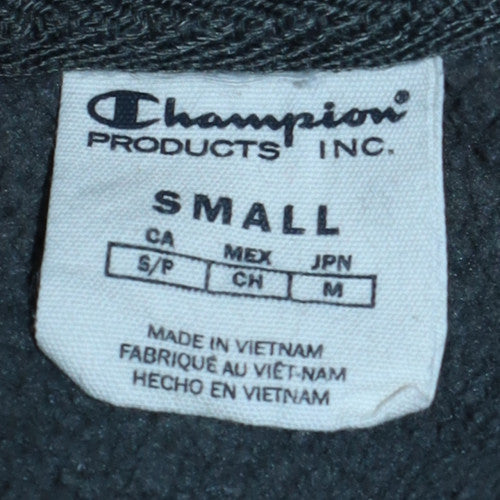 Champion Mens Grey Small Pullover Sweatshirt Crew Neck Logo