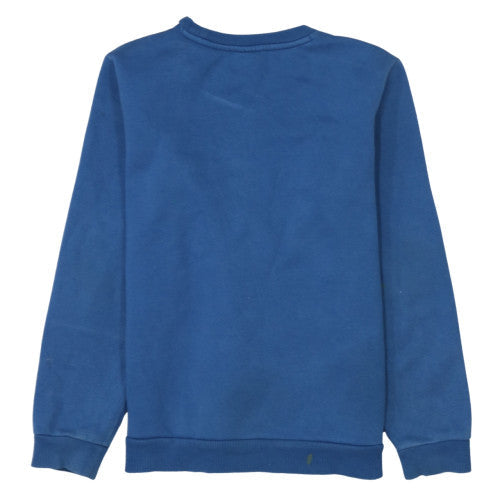 Puma Boys Blue Crew Neck Pullover Sweatshirt 13-14 Years Fleece Logo