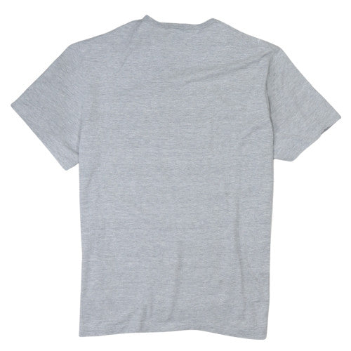 Champion Men's Grey Graphic Print Crew Neck T-Shirt Medium