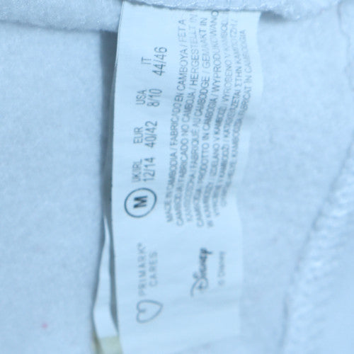 Disney Womens White Mickey Mouse Pullover Hoodie Size M
