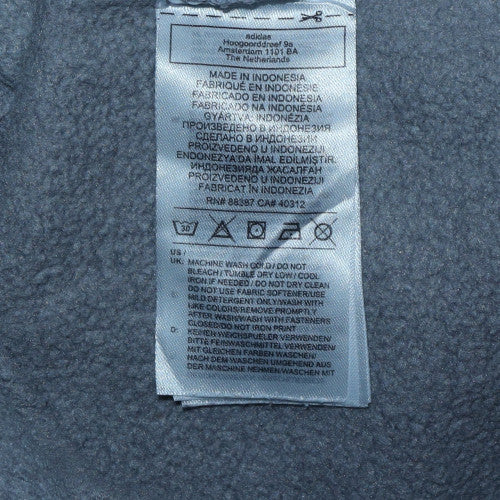 Adidas Womens Grey 1/4 Zip Pullover Sweatshirt Size 8