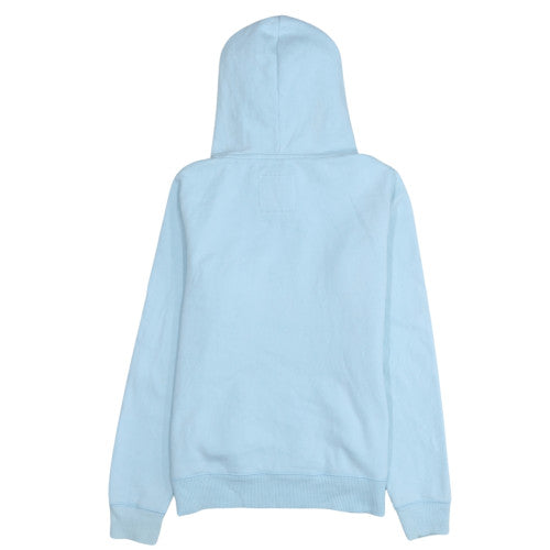 Hollister Women Light Blue Pullover Hoodie XS Cotton Blend
