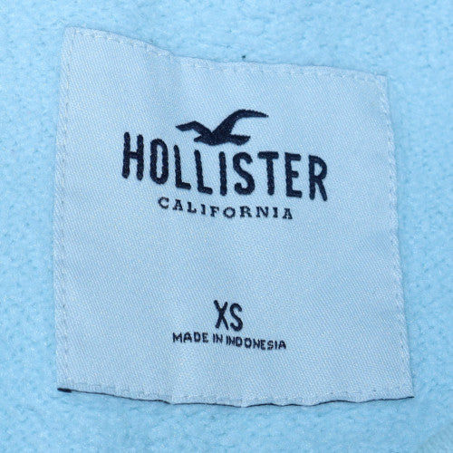 Hollister Women Light Blue Pullover Hoodie XS Cotton Blend
