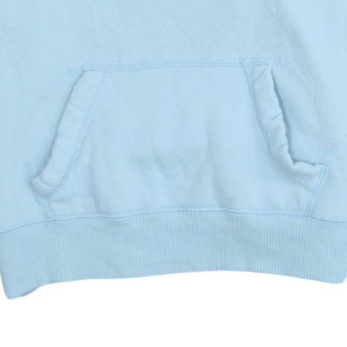 Hollister Women Light Blue Pullover Hoodie XS Cotton Blend