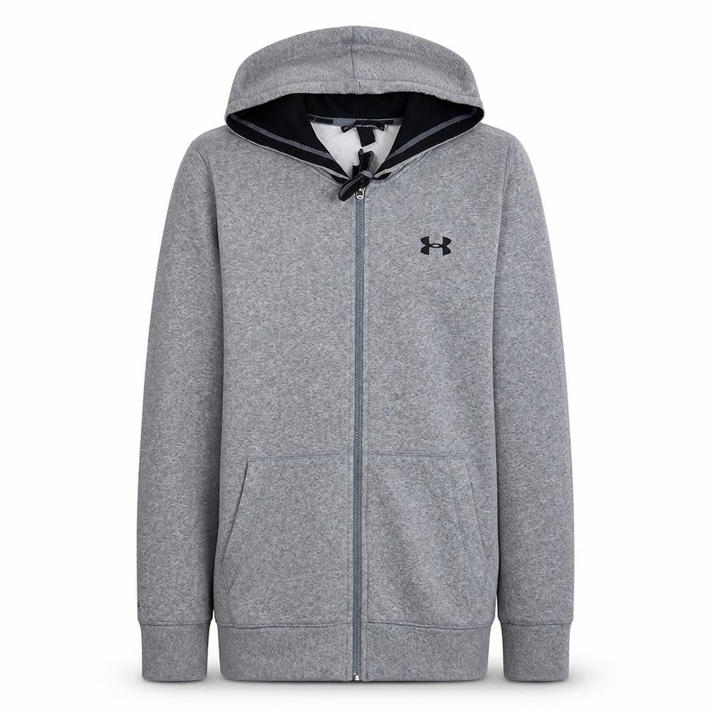 Under Armour Men's Grey Full Zip Hoodie Size S Fleece Sportswear