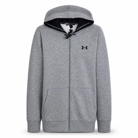 Under Armour Men's Grey Full Zip Hoodie Size S Fleece Sportswear