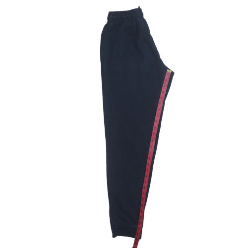 Adidas Men Black Jogger Sweatpants S Elastic Waist Fleece Lined