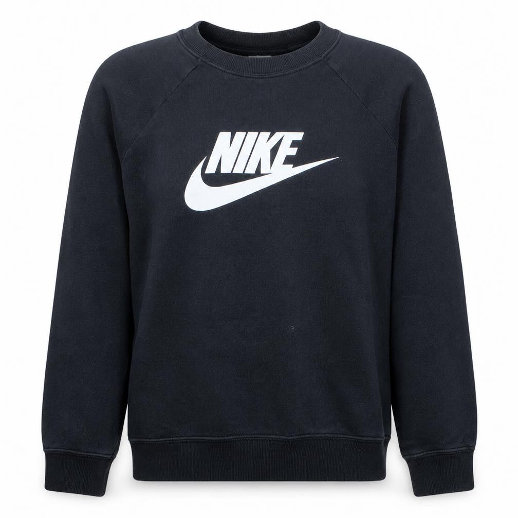 Nike Men's Black L Pullover Crew Neck Logo Sweatshirt