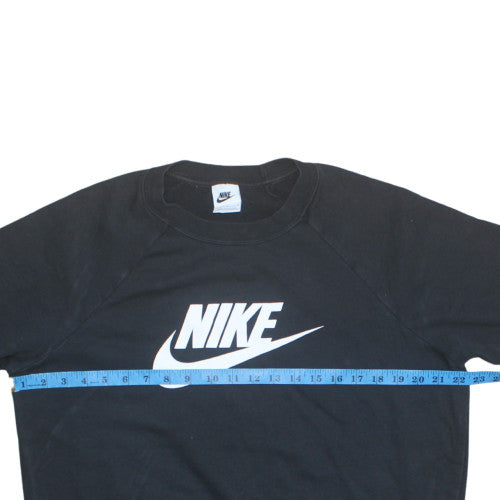Nike Men's Black L Pullover Crew Neck Logo Sweatshirt
