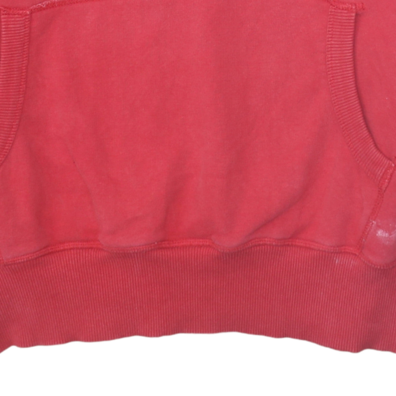 Superdry Mens Red Pullover Hoodie L Graphic Logo Fleece Sweatshirt