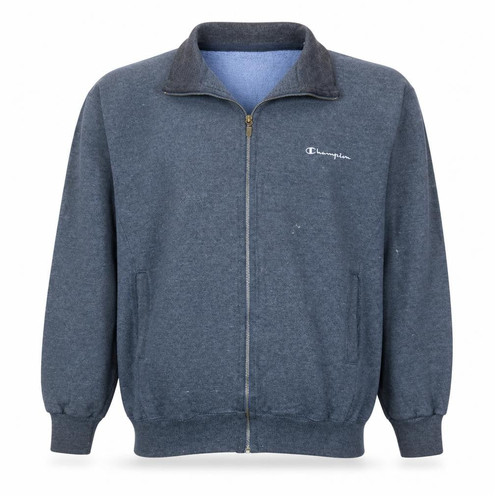 Champion Mens Blue XL Track Jacket Fleece Full Zip Activewear