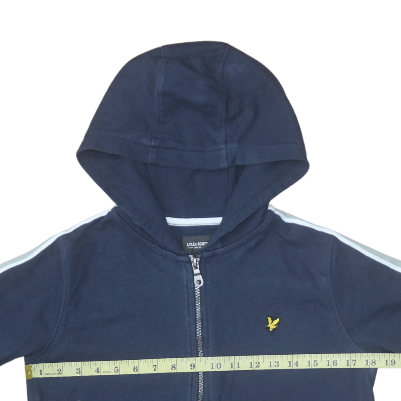 Lyle & Scott Boys Blue Full Zip Hoodie 12-13 Years Cotton Blend