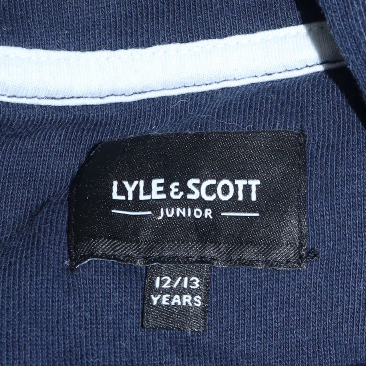 Lyle & Scott Boys Blue Full Zip Hoodie 12-13 Years Cotton Blend