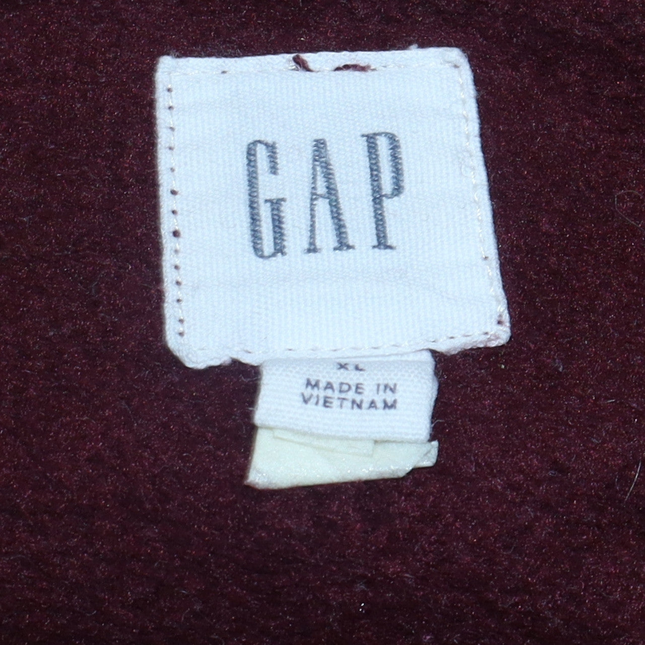 GAP Womens Burgundy Logo Pullover Sweatshirt XL Cotton Blend