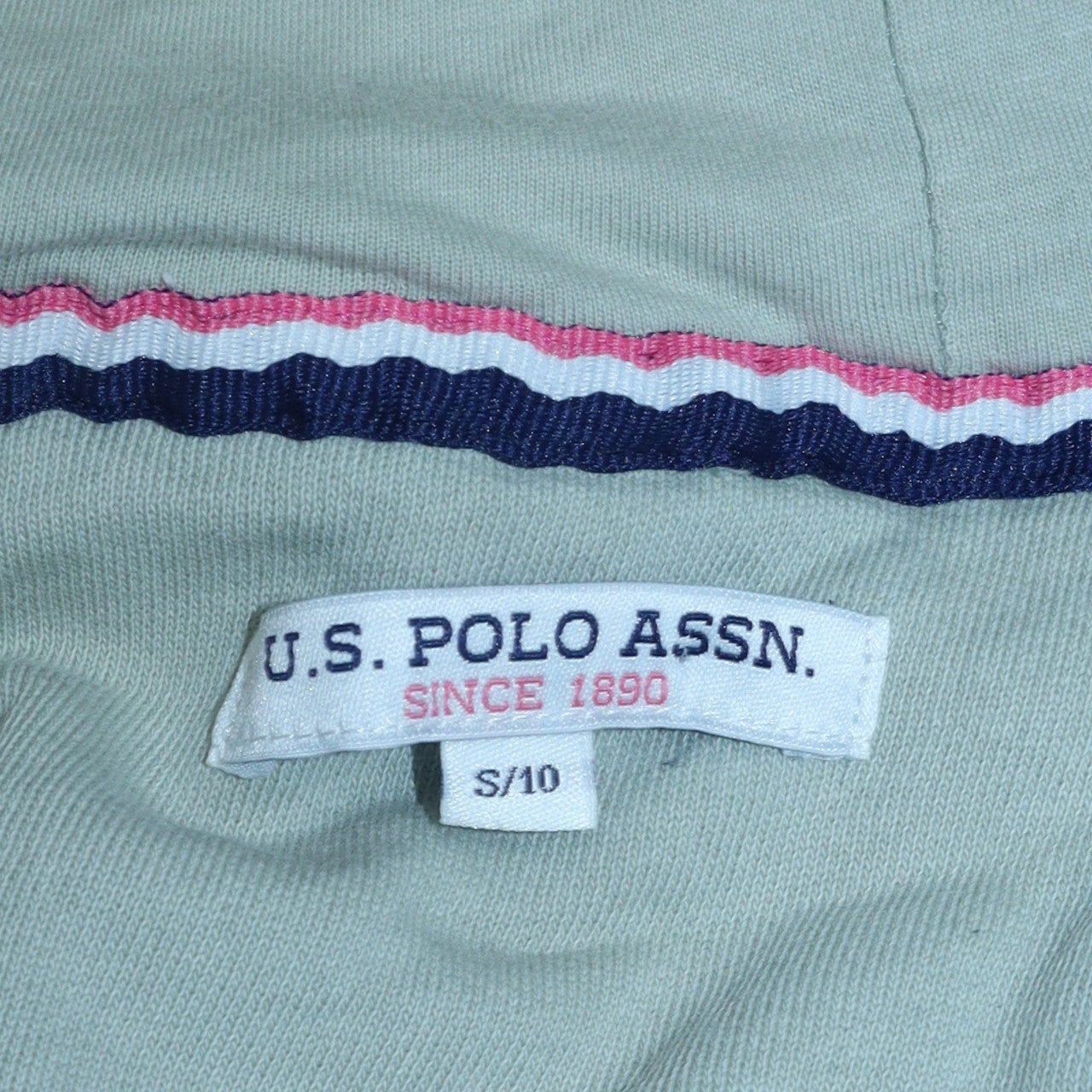 U.S. Polo Assn. Women Sage Full Zip Hoodie Size S Cotton Casual