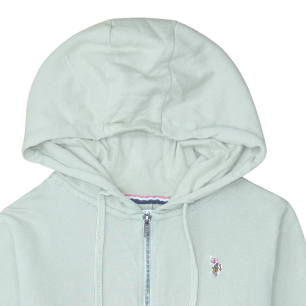 U.S. Polo Assn. Women Sage Full Zip Hoodie Size S Cotton Casual