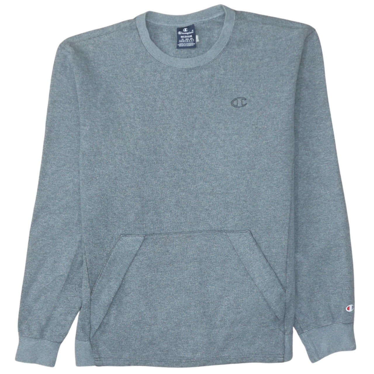 Champion Men's Grey Medium Crew Neck Pullover Sweatshirt