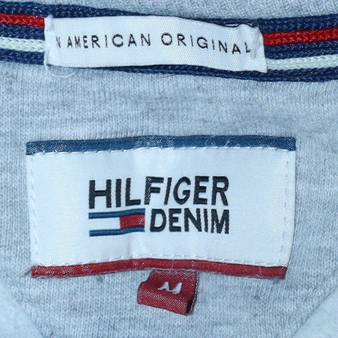 Tommy Hilfiger Men's Grey Crew Neck Cotton Pullover Sweatshirt M