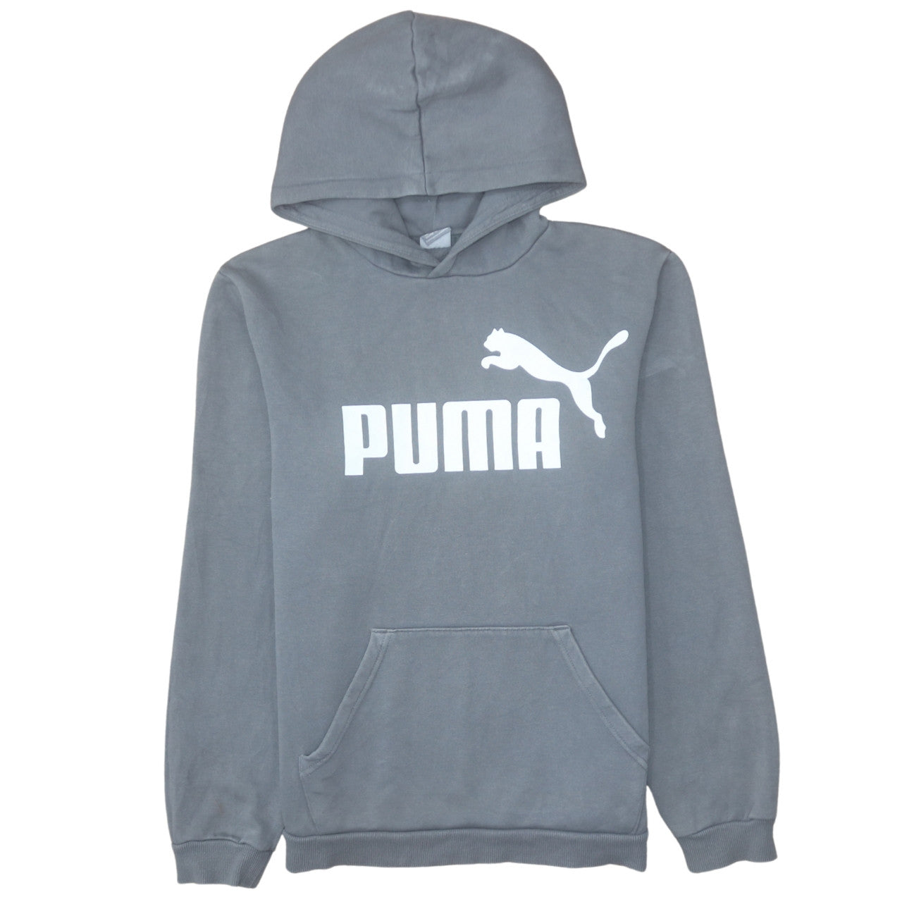 Puma Boys Grey Pullover Hoodie Sweatshirt Size 15-16 Years Regular Fit