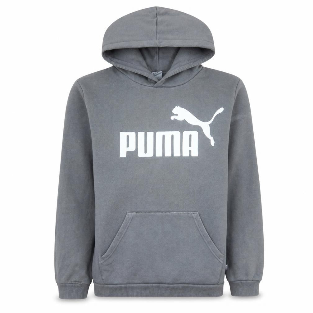 Puma Boys Grey Pullover Hoodie Sweatshirt Size 15-16 Years Regular Fit